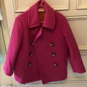 Hanna Andersson hot pink pea coat